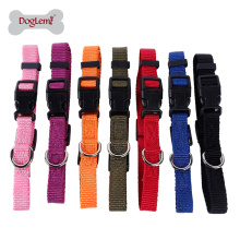 Collier de chien en nylon doux et solide de 7 couleurs